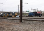 AMTK 751 sits, CSX 6235 & 6129 work